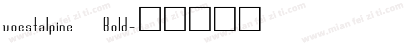 voestalpine Bold字体转换